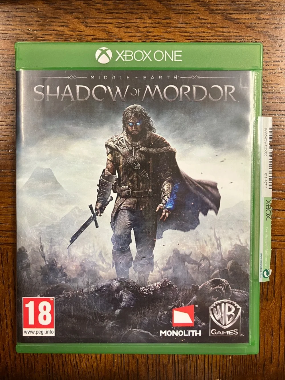 Xbox ONE - Middle Earth Shadow of Mordor Video Game
